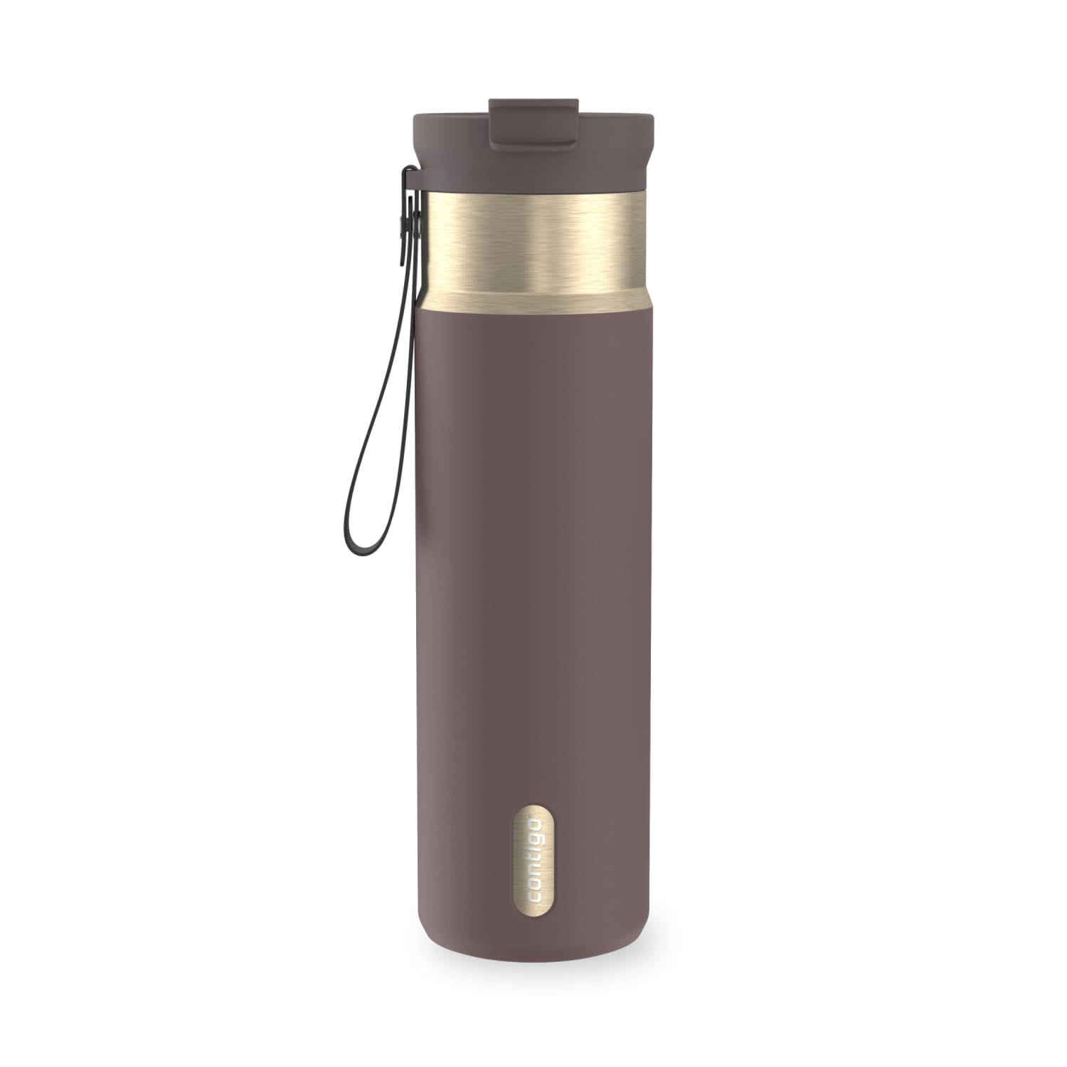 Contigo DualSip 24 oz Leakproof Insulated Water Bottle with Carrying Strap and 2-Way Lid BMW5
