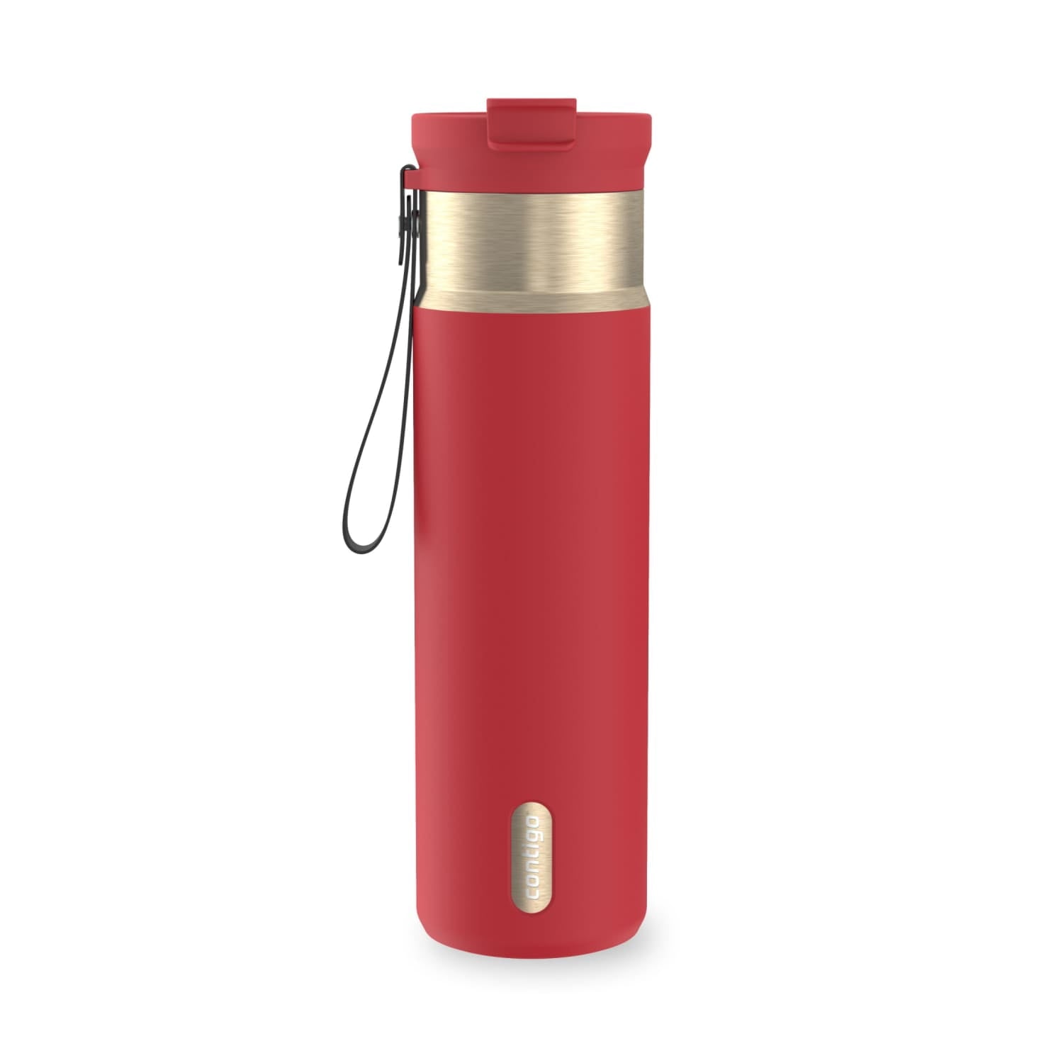 Contigo DualSip 24 oz Leakproof Insulated Water Bottle with Carrying Strap and 2-Way Lid BMW5
