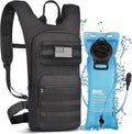 Brightify 17L Hydration Backpack with 3L TPU Water Bladder, Camel Backpack Hydration Pack for Hiking Hunting Climbing Cycling Biking Running, Molle Compatible Water Backpack for Men Women, Black 5JEA