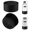 Linkidea 2 Pack Water Bottle Boot Compatible with Nalgene Sustain Wide Mouth 32oz/48oz, Narrow Mouth 32oz, Silicone Anti-Slip Bottle Bottom Bumper Protector (Black) OII3