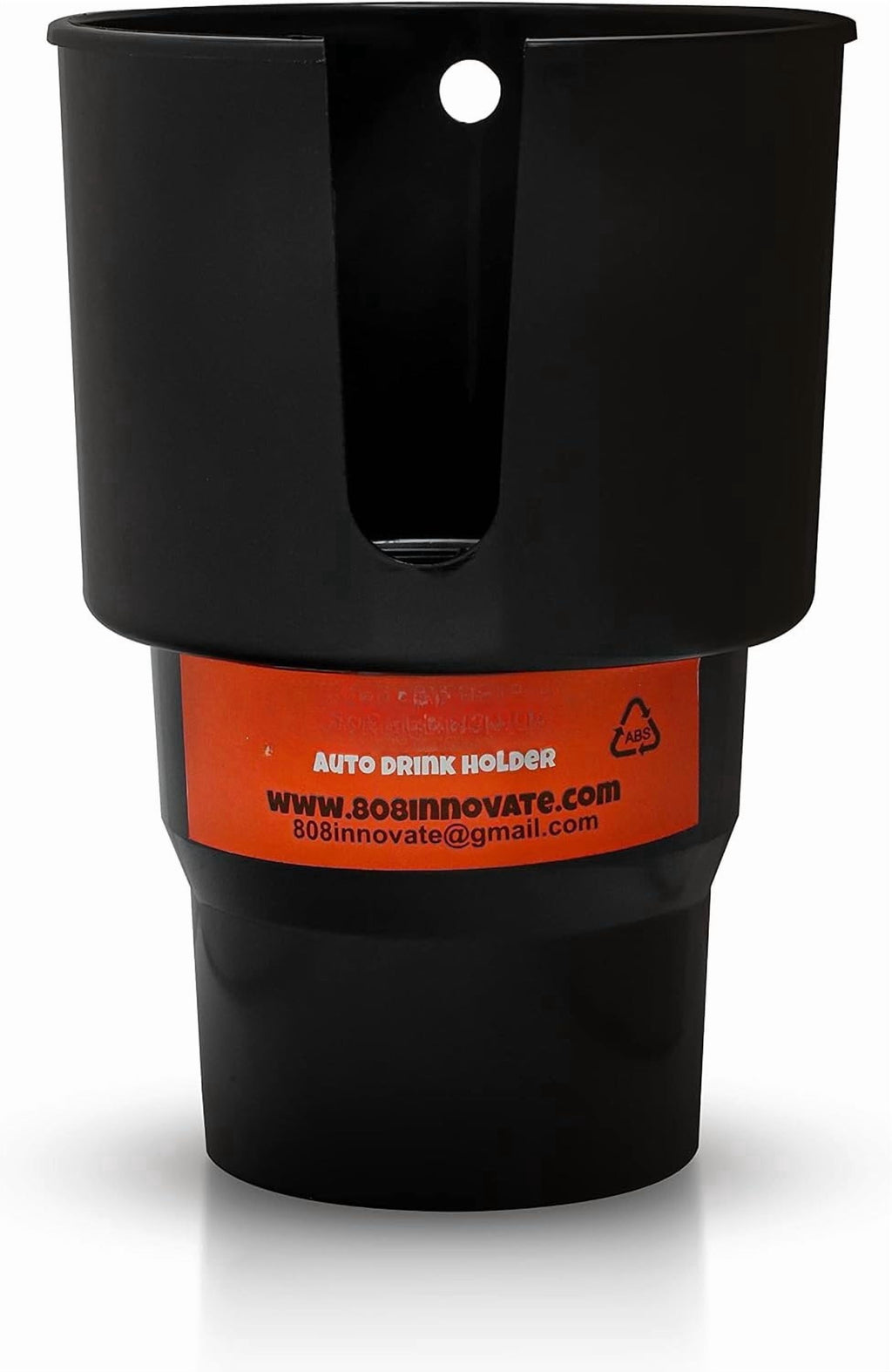 Cup Holder Expander - Fits Hydro Flasks 32/40 oz, Nalgene,  &amp; Large Bottles up to 3.8  Wide - for  up to 3.2  Wide - Black EFIE