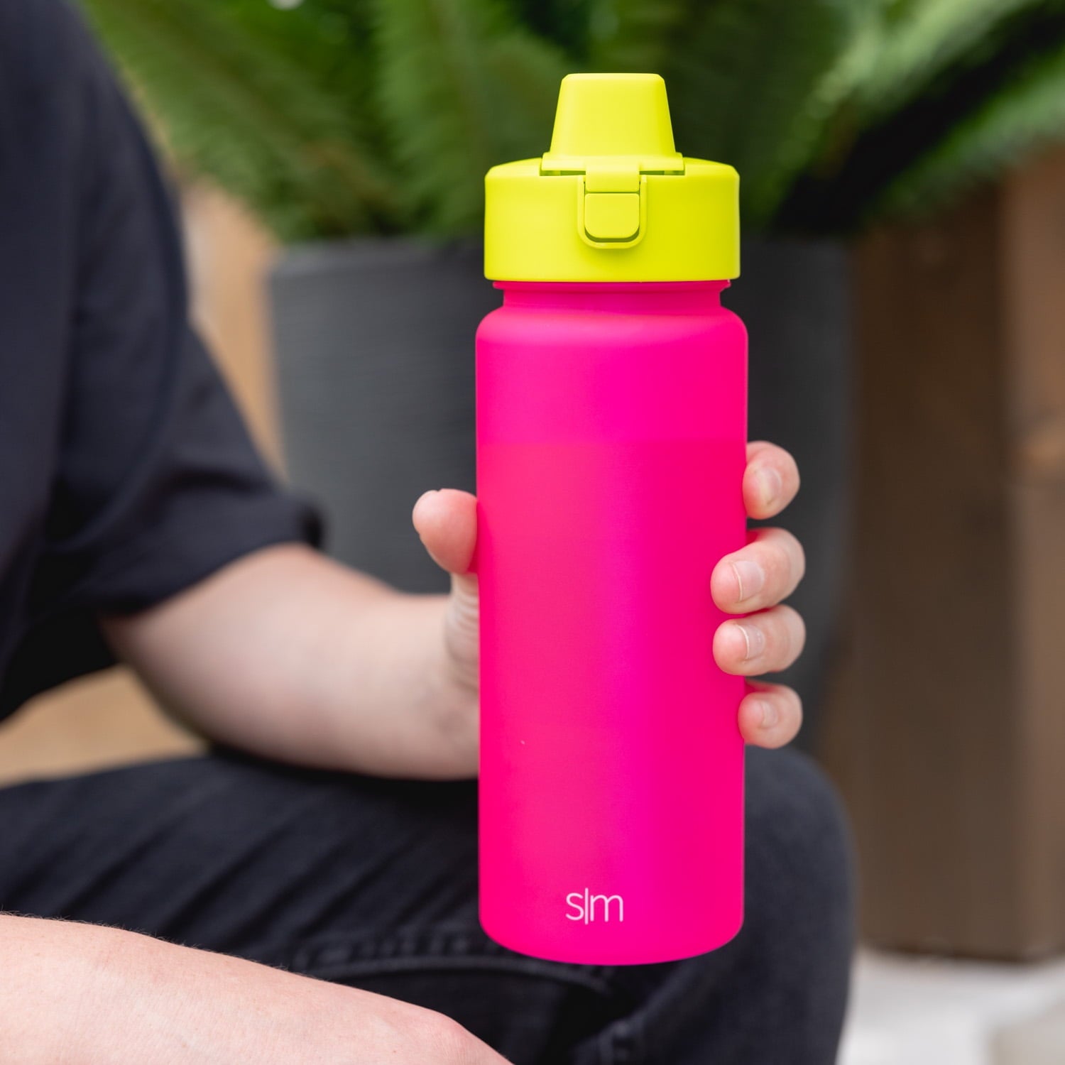 Simple Modern 22 fl oz Reusable Tritan Summit Water Bottle with Silicone Straw Lid|Raspberry Chartreuse 3UII