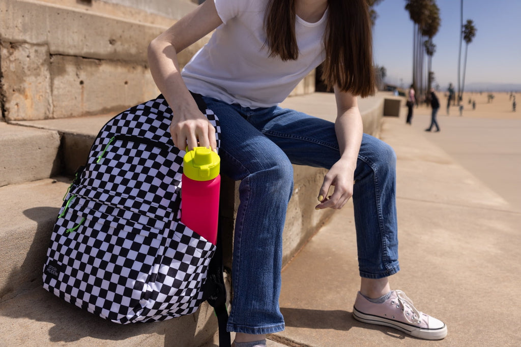 Simple Modern 22 fl oz Reusable Tritan Summit Water Bottle with Silicone Straw Lid|Raspberry Chartreuse 3UII