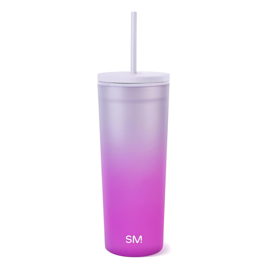 Simple Modern 24 fl oz Double Wall Plastic Classic Tumbler with Straw|Opalescent 8BV4