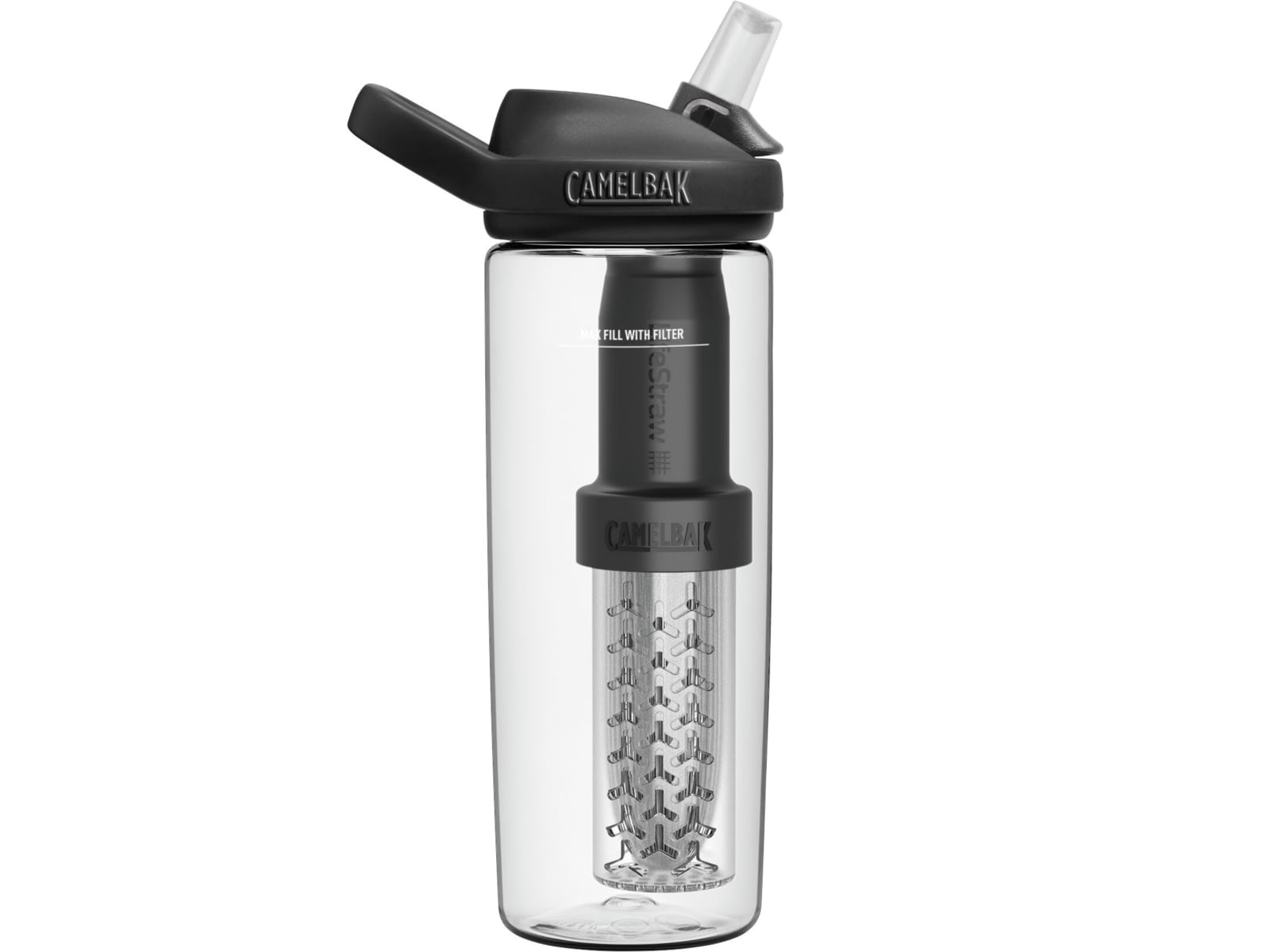 CamelBak eddy+ 20oz Bottle, filtered by LifeStraw, Clear F3WN