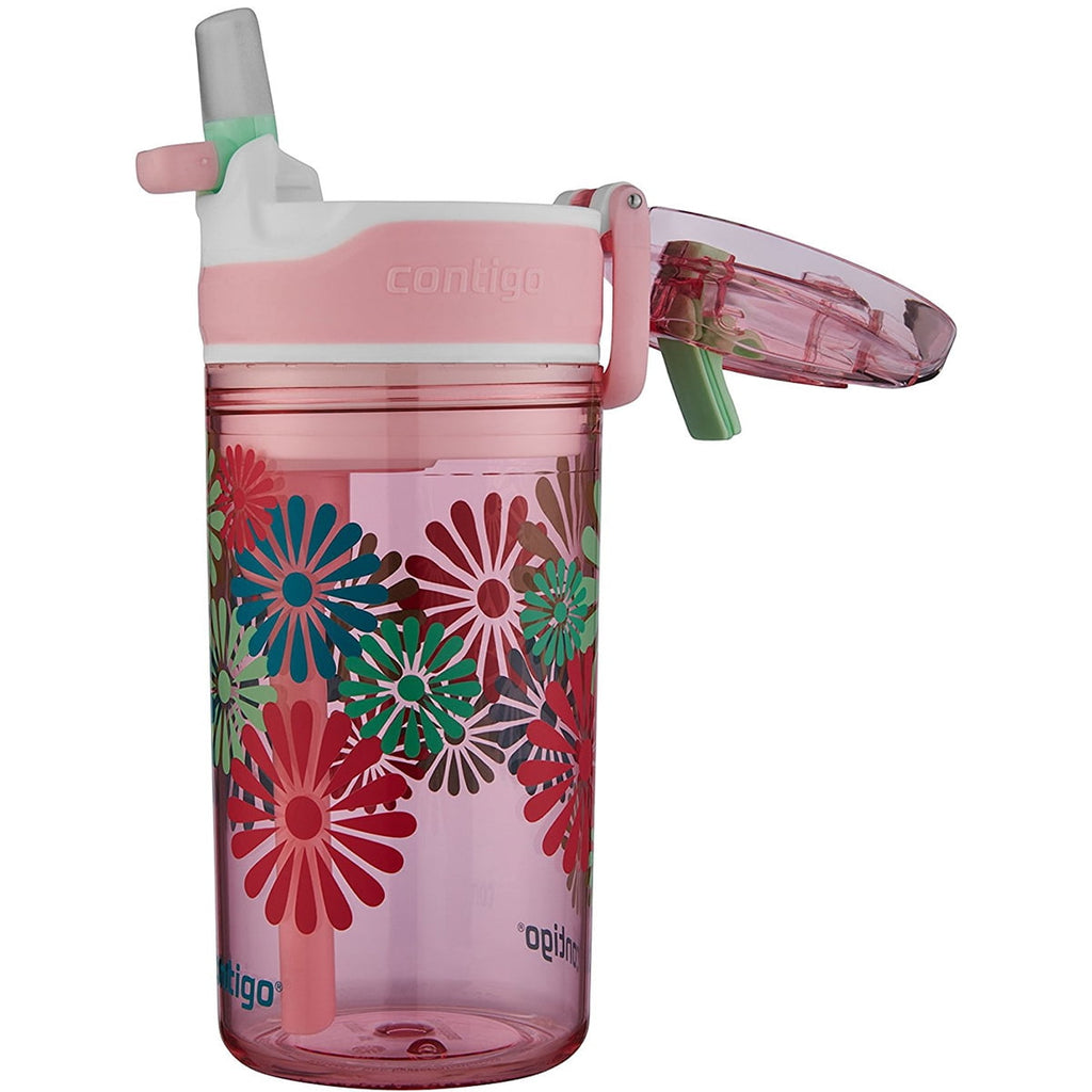 Contigo 13 oz. Kid's Snack Hero Drink Tumbler - Ballet Slipper Pink with Flowers 03HI