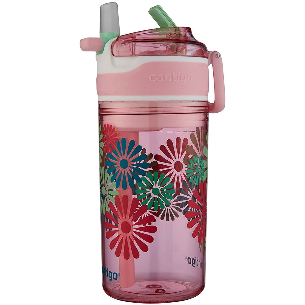 Contigo 13 oz. Kid's Snack Hero Drink Tumbler - Ballet Slipper Pink with Flowers 03HI