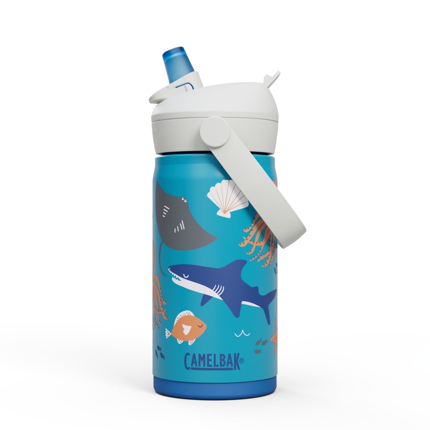Camelbak Thrive™ Flip Straw Kids Stainless 12oz Water Bottle, Dino Jam X7FL