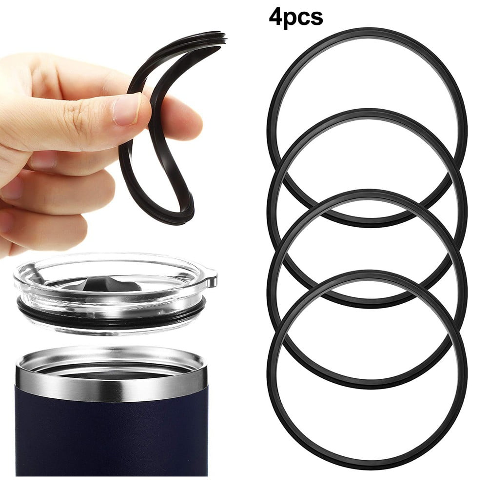 4 Pack Gaskets Compatible for Contigo Snapseal Byron Travel Mug 16oz &amp; 20oz, Replacement Rubber Seal for Contigo Snapseal Lid, Replacement Silicone Part for Contigo Coffee Travel Tumbler RS5D
