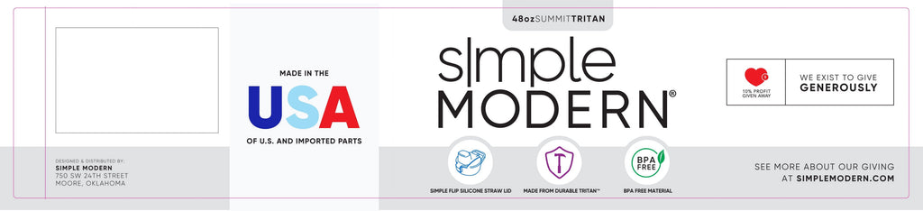 Simple Modern 48 fl oz Reusable Tritan Summit Water Bottle with Silicone Straw Lid|Raspberry Vibes 3DBT