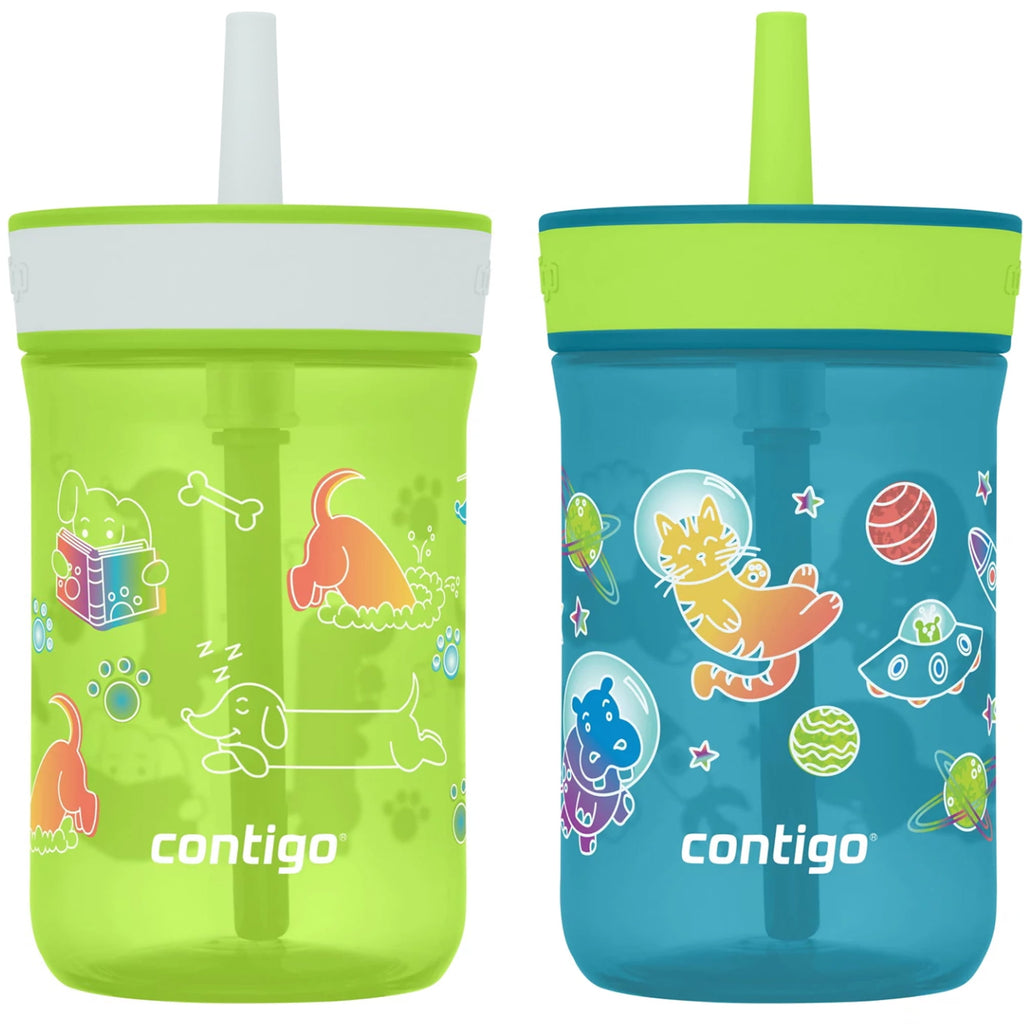 Contigo Kid's 14 oz. Leighton Tumbler 2-Pack - Dogs Doing Things/Spacecraft PEC4