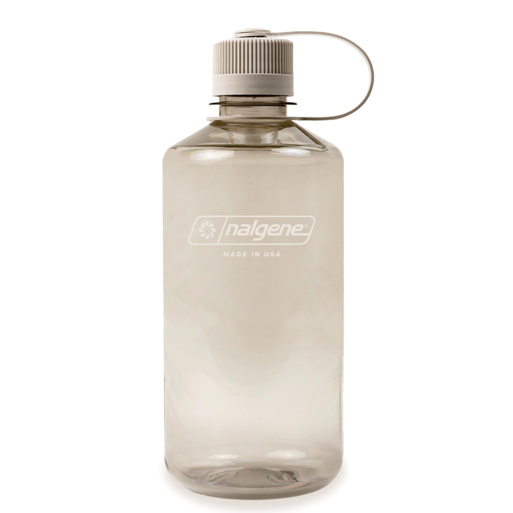 Nalgene Sustain Tritan BPA-Free Water Bottle Made with Material Derived from 50% Plastic Waste (using ISCC certified mass balance), 32 OZ, Narrow Mouth, Cotton 1RYQ