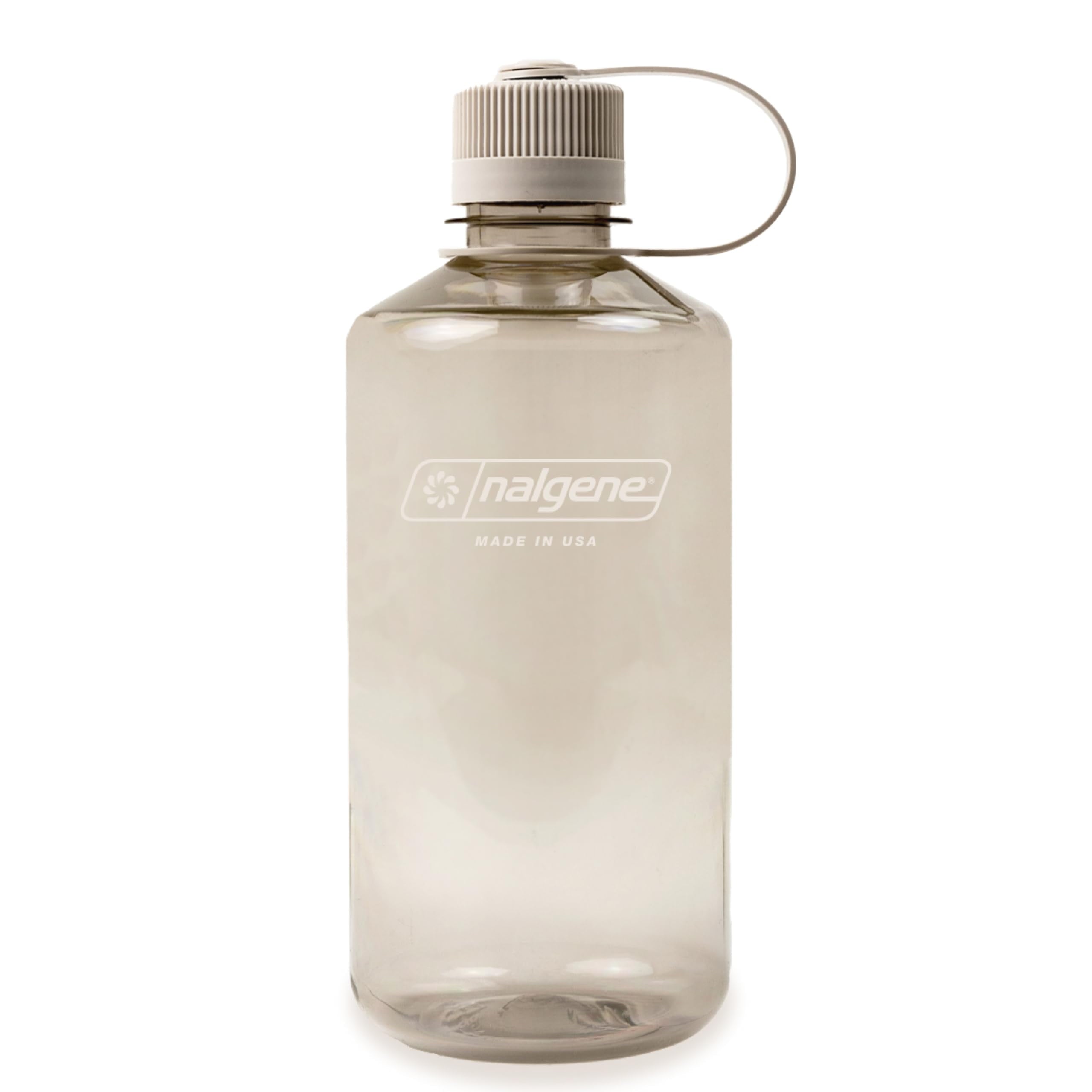 Nalgene Sustain Tritan BPA-Free Water Bottle Made with Material Derived from 50% Plastic Waste (using ISCC certified mass balance), 32 OZ, Narrow Mouth, Cotton 1RYQ