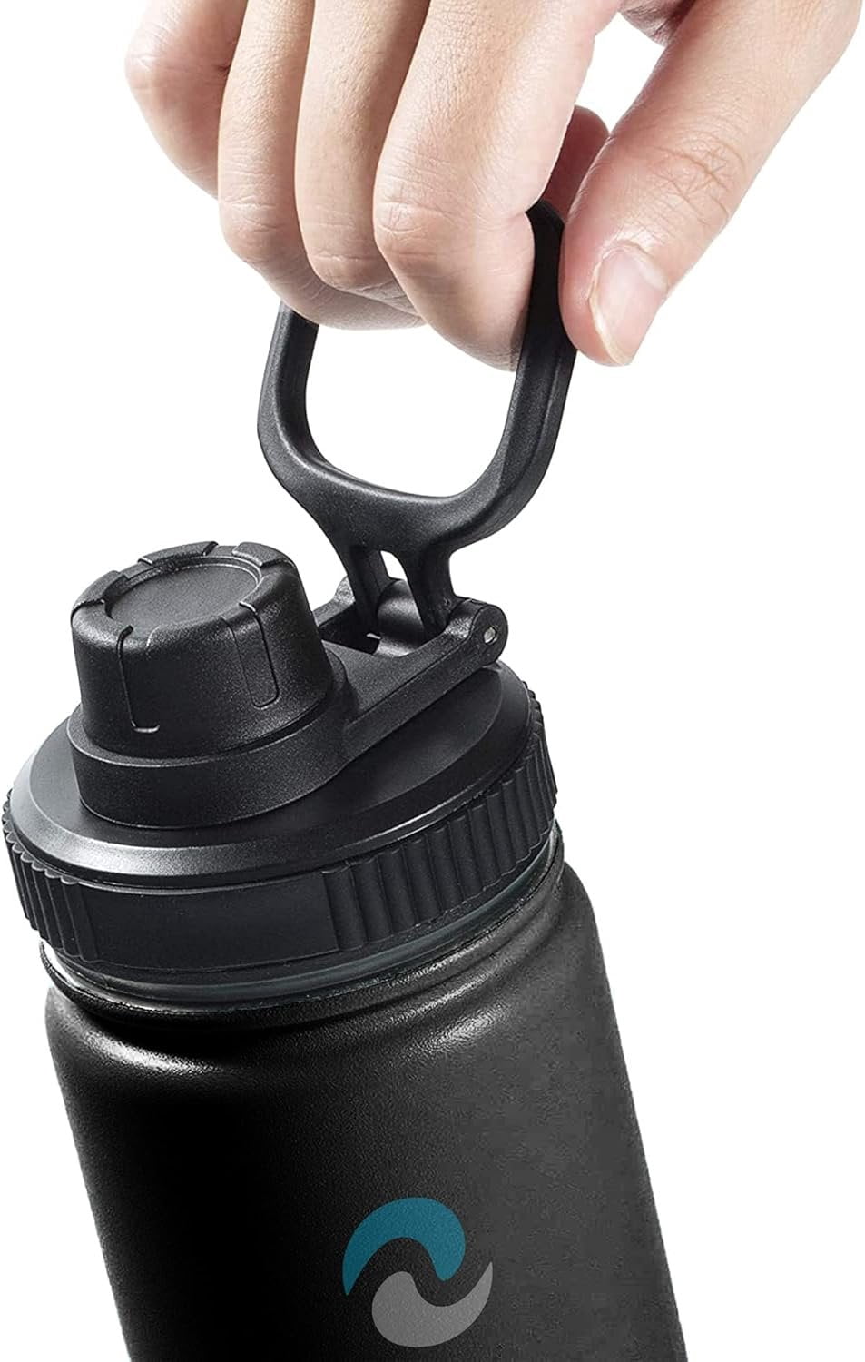 Hydraflow Wide Mouth Spout Twist Chug Nalgene Replacement Lid | Compatible with Nalgene 32 oz Wide Mouth Lid, Hydroflask &amp; Many  Top Water Bottle Brands Sizes 12 16 18 20 32 40 64 Oz UH4G