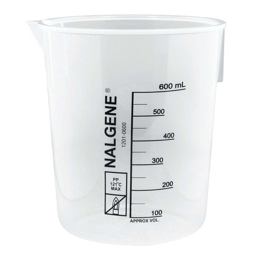 Nalgene Griffin Beaker, Low Form, Polypropylene, 600 Ml W7UB