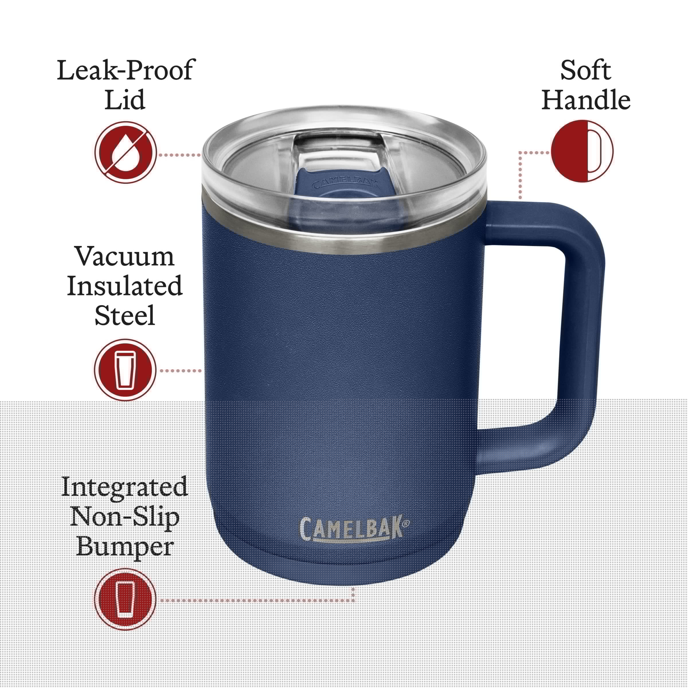 Camelbak Thrive Mug, 16oz Stainless, Navy 4ZMZ