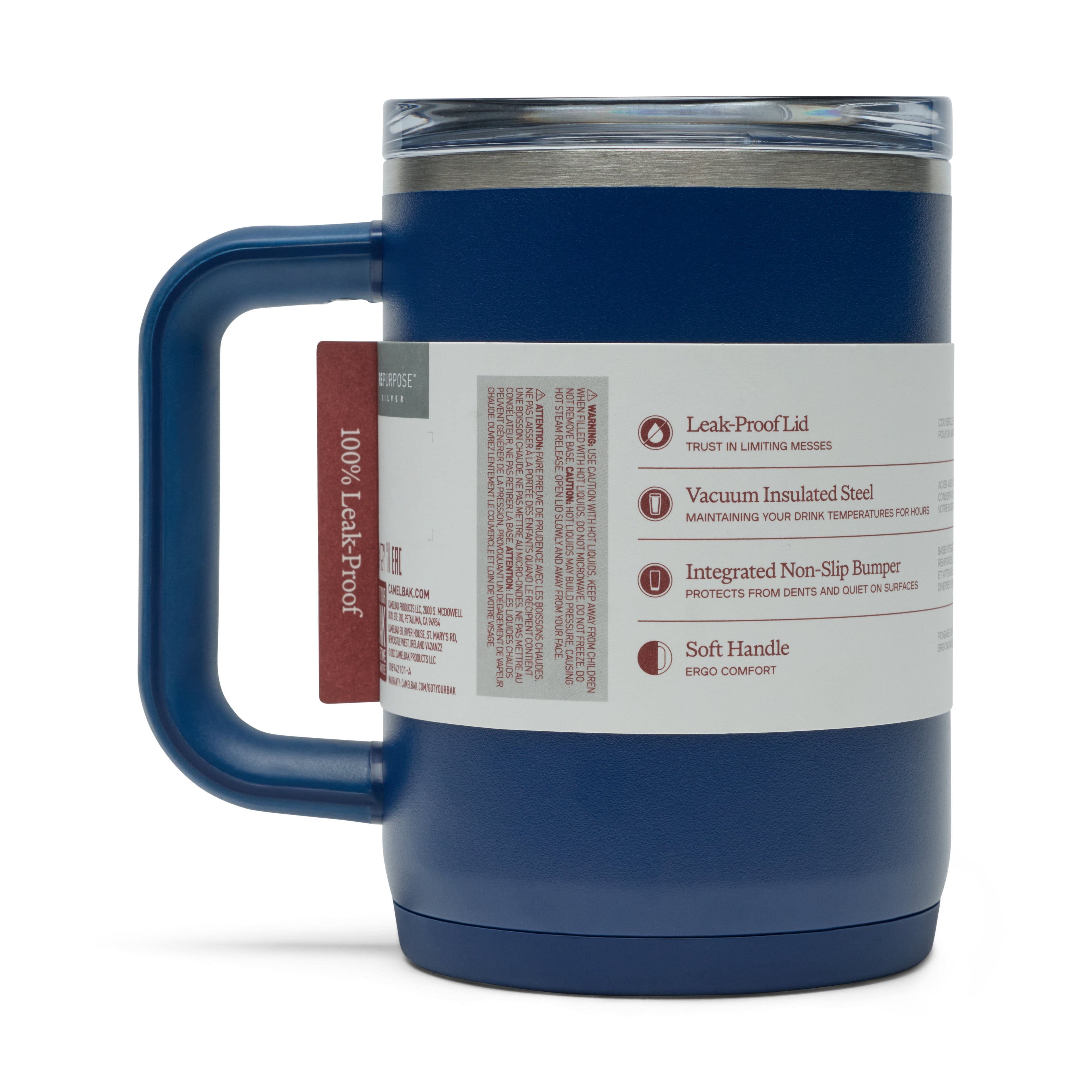 Camelbak Thrive Mug, 16oz Stainless, Navy 4ZMZ