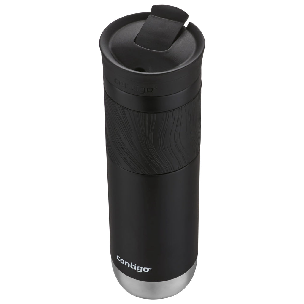 Contigo Byron 2.0 Stainless Steel Travel Mug with SNAPSEAL Lid and Grip in Black, 24 fl oz. PIFY