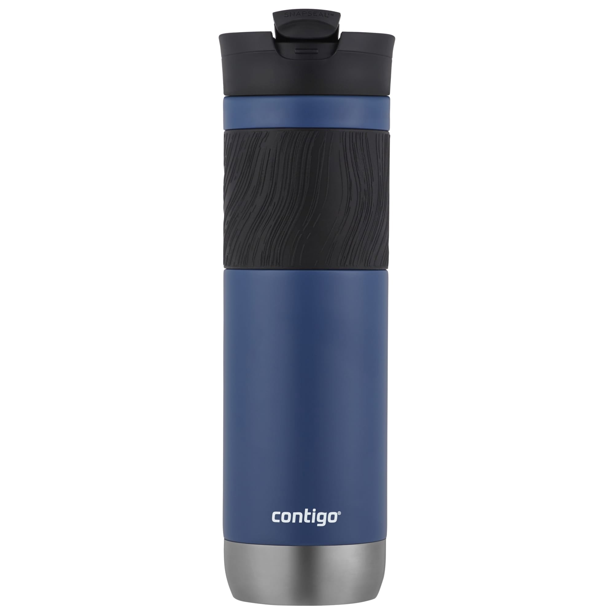 Contigo Byron 2.0 Stainless Steel Travel Mug with SNAPSEAL Lid and Grip in Black, 24 fl oz. PIFY