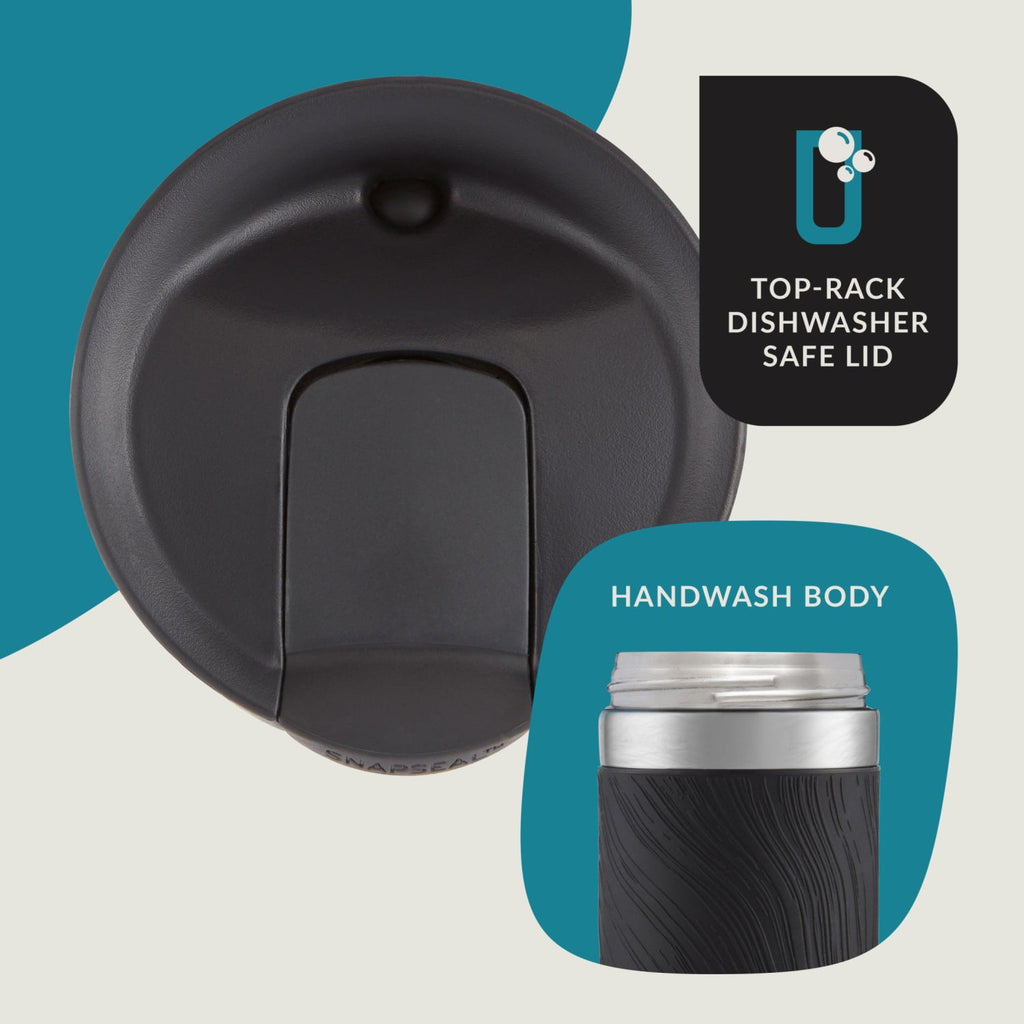 Contigo Byron 2.0 Stainless Steel Travel Mug with SNAPSEAL Lid and Grip in Black, 24 fl oz. PIFY