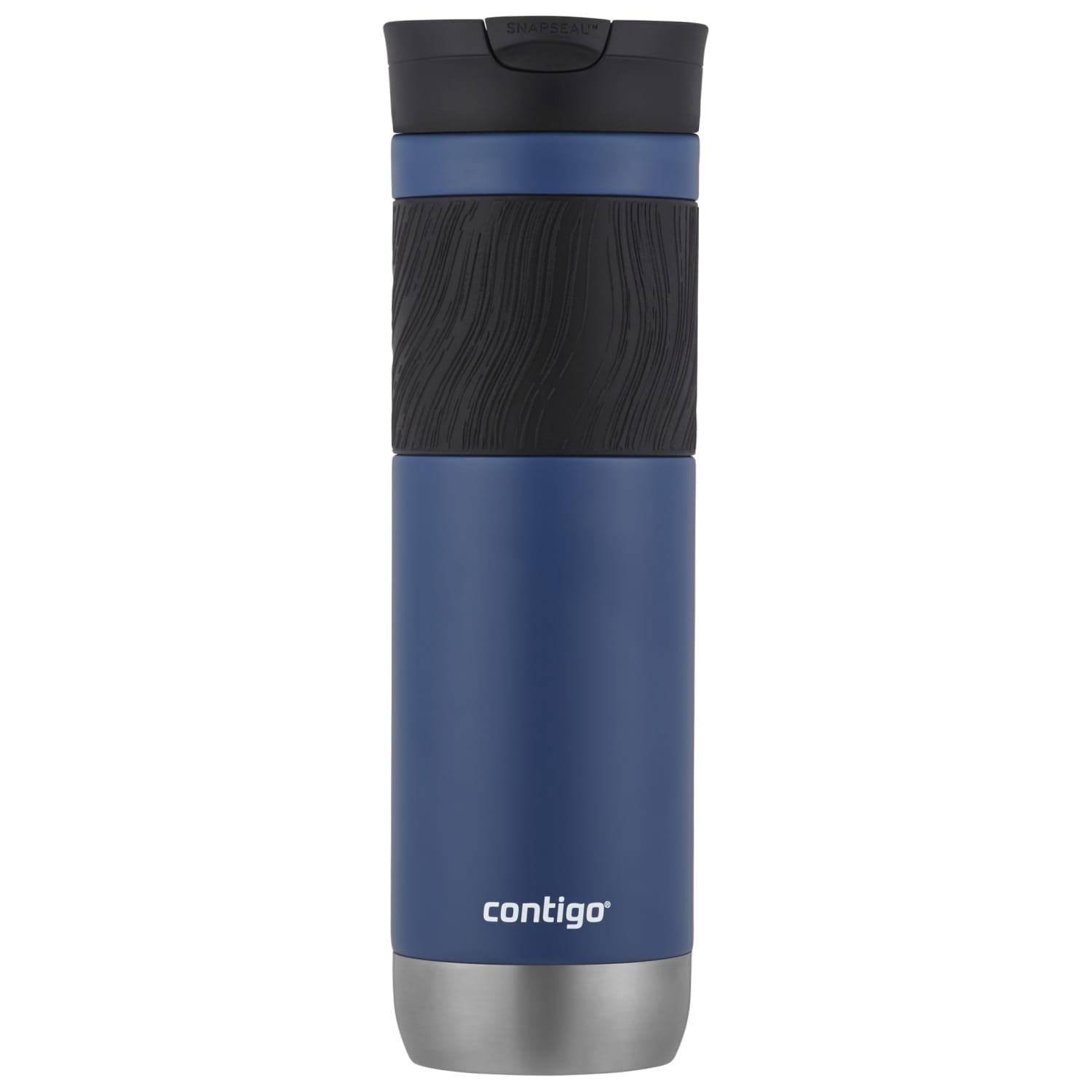 Contigo Byron 2.0 Stainless Steel Travel Mug with SNAPSEAL Lid and Grip in Black, 24 fl oz. PIFY