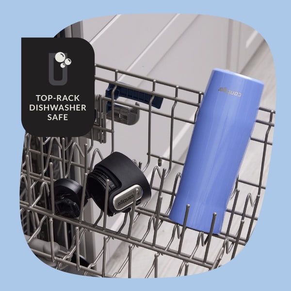 Contigo AUTOSEAL West Loop Vacuum-Insulated Stainless Steel Travel Mug with Easy-Clean Lid, 20 oz, Crystal Lakeside &amp; Crystal Agave, 2-Pack YF60