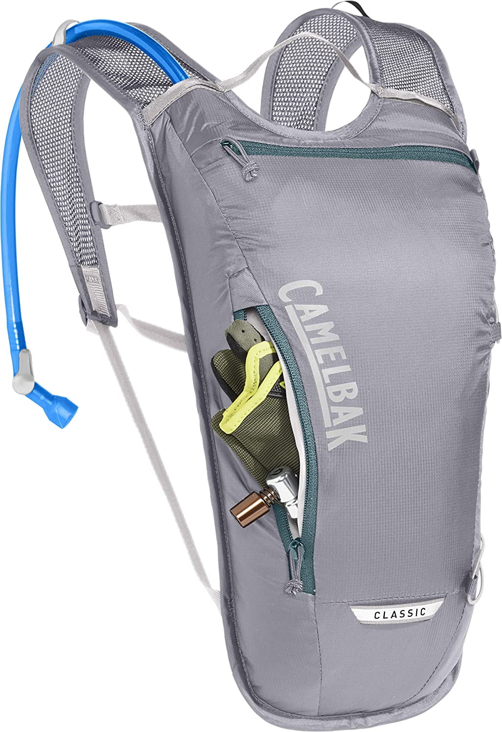 CamelBak Classic Light Bike Hydration Pack 70oz, Gunmetal/Hydro VRCJ