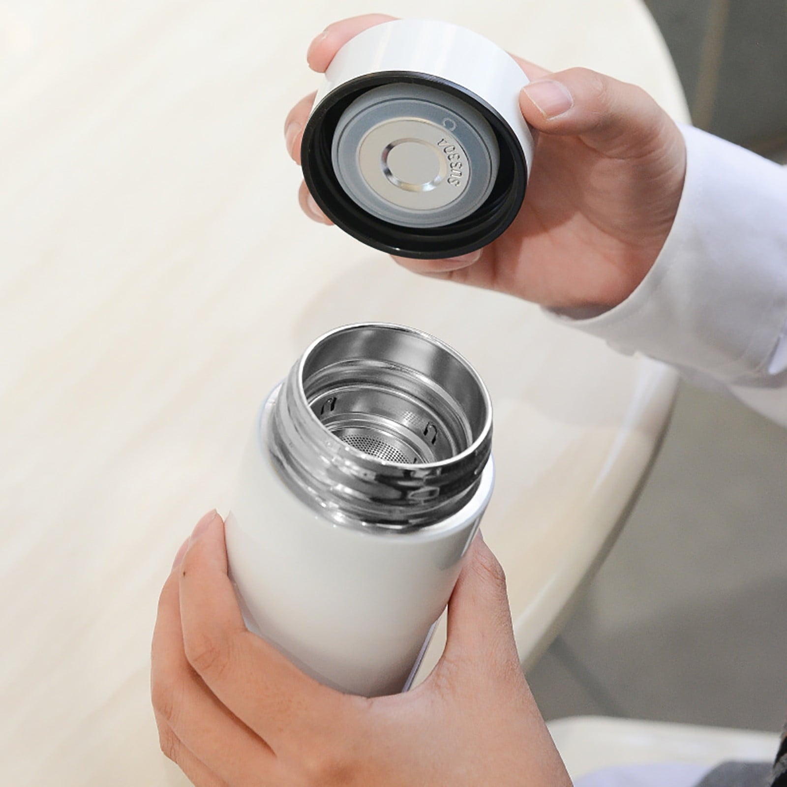 Stainless Steel Insulation Cup Cute Mini Portable Children Student Water Bottle Coffee Travel Mug LED Temperature Display Double Walled Vacuum Long Lasting Insulation J8LC
