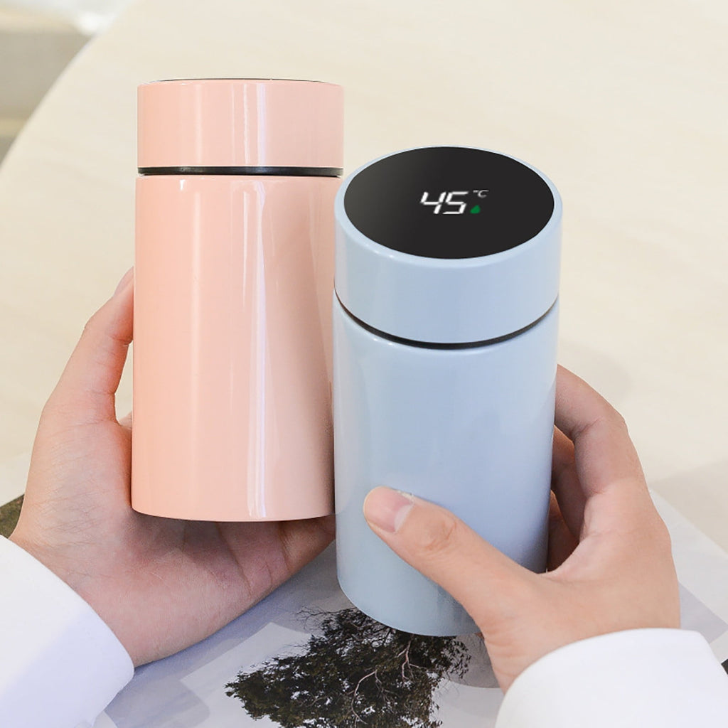 Stainless Steel Insulation Cup Cute Mini Portable Children Student Water Bottle Coffee Travel Mug LED Temperature Display Double Walled Vacuum Long Lasting Insulation J8LC