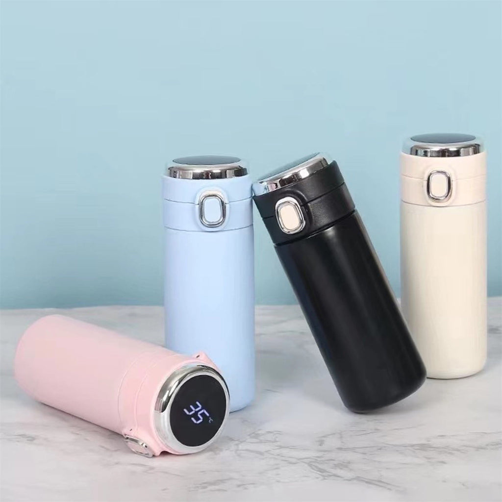Stainless Steel Insulation Cup Cute Mini Portable Children Student Water Bottle Coffee Travel Mug LED Temperature Display Double Walled Vacuum Long Lasting Insulation J8LC