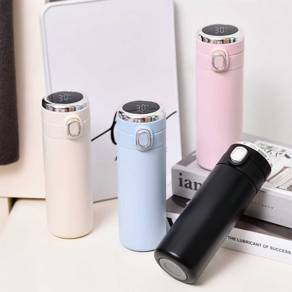 Stainless Steel Insulation Cup Cute Mini Portable Children Student Water Bottle Coffee Travel Mug LED Temperature Display Double Walled Vacuum Long Lasting Insulation J8LC