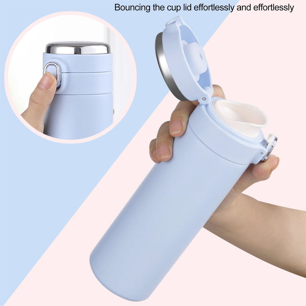 Stainless Steel Insulation Cup Cute Mini Portable Children Student Water Bottle Coffee Travel Mug LED Temperature Display Double Walled Vacuum Long Lasting Insulation J8LC