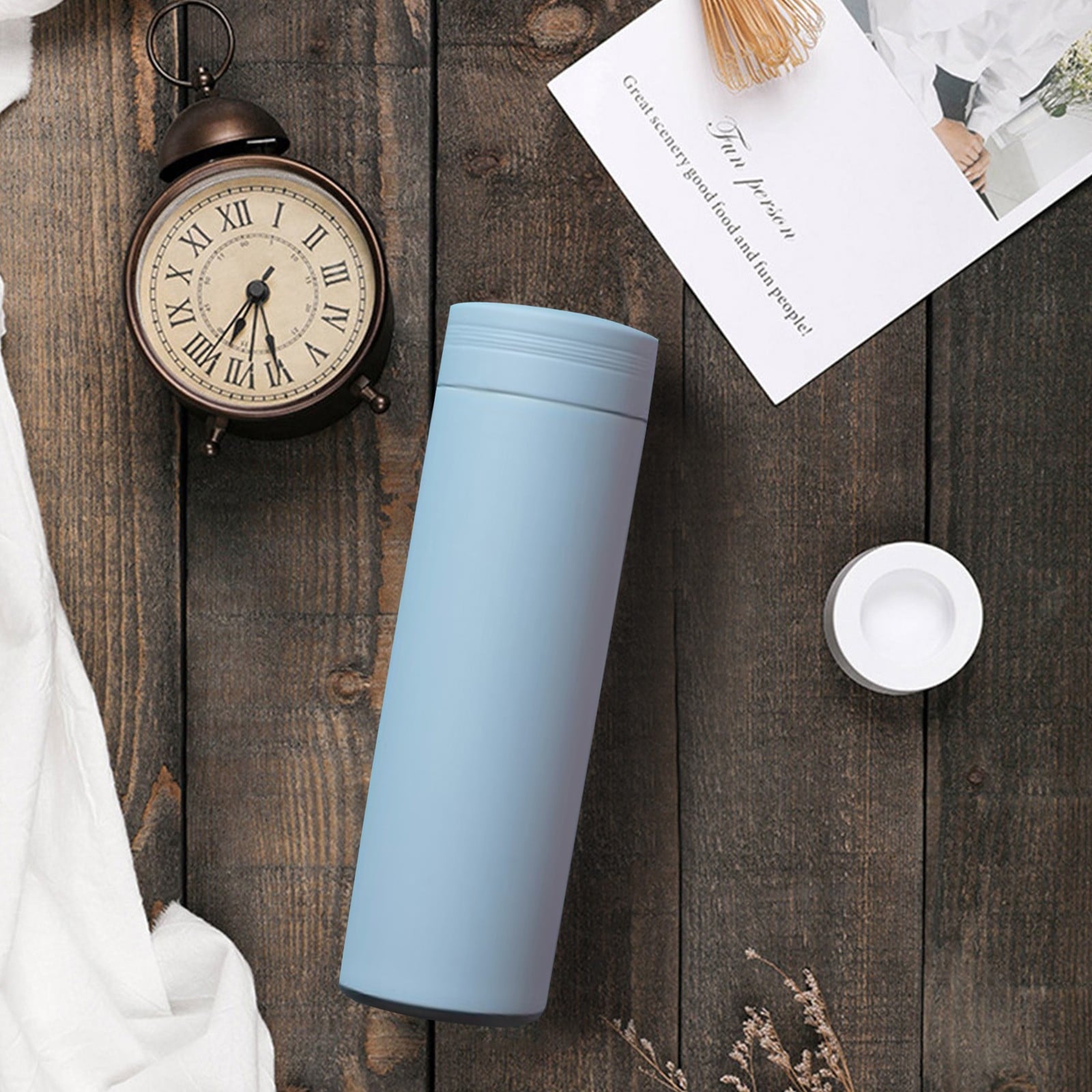 Stainless Steel Insulation Cup Cute Mini Portable Children Student Water Bottle Coffee Travel Mug LED Temperature Display Double Walled Vacuum Long Lasting Insulation J8LC