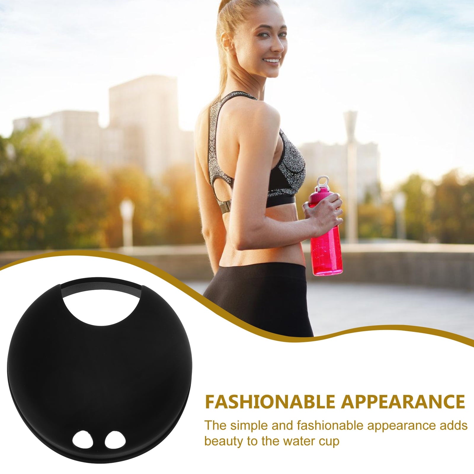 Masteelf 2pcs Splash Guarding Lid For Wide Mouth Bottle  Water Cup Anti-spill Intended Accessory Water Cup Lid Spill-proof Cap For Water Cup Compatible For Nalgene Easy Sipper WKRU