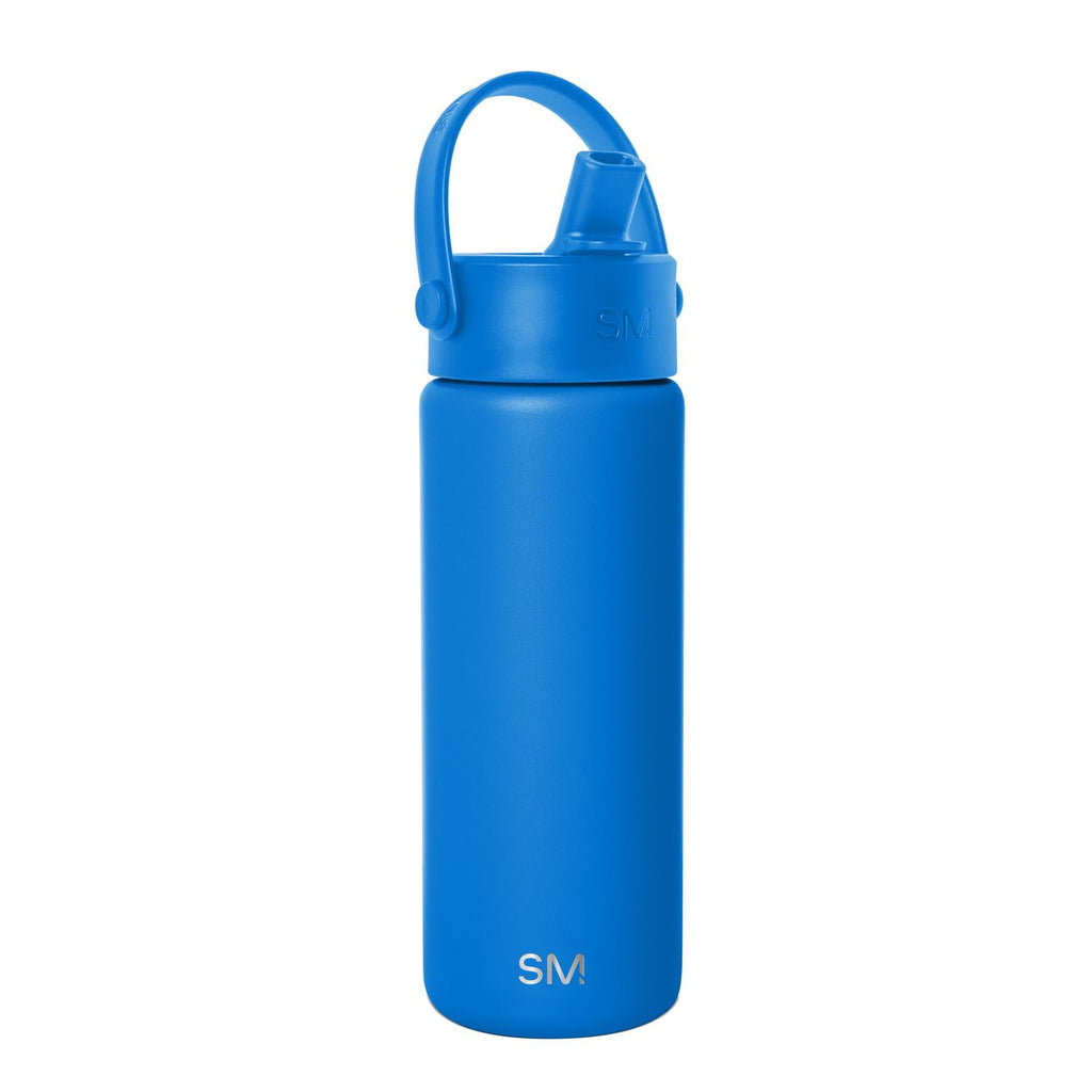 Simple Modern 18 fl oz Insulated Stainless Steel Summit Wide Mouth Water Bottle with Handle and Straw Lid|Black and White Checkmate YNCR