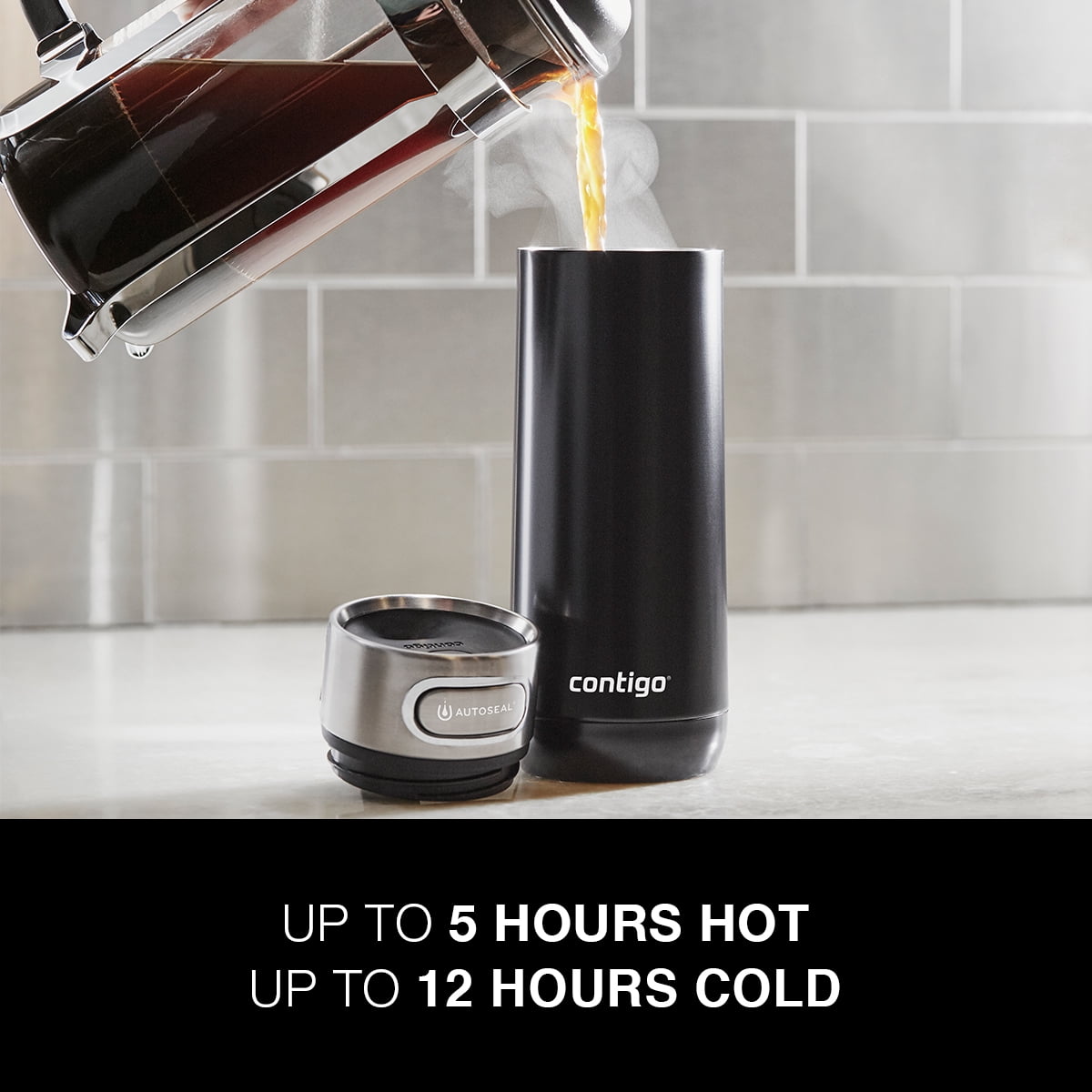 Contigo Luxe Stainless Steel Travel Mug with AUTOSEAL Lid Monaco, 16 fl oz. AA96
