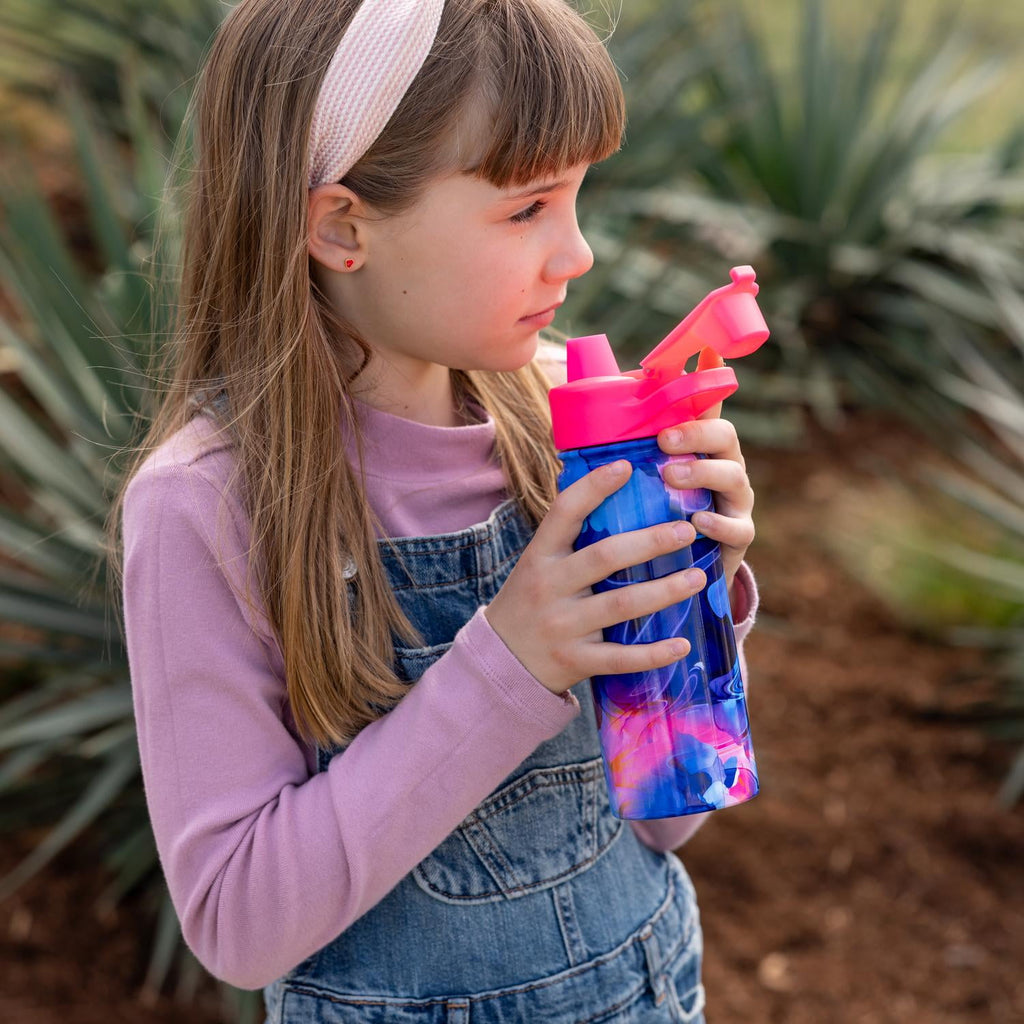 Simple Modern 18 fl oz Insulated Stainless Steel Summit Water Bottle with Covered Silicone Straw Lid | Dreamcicle ULNJ
