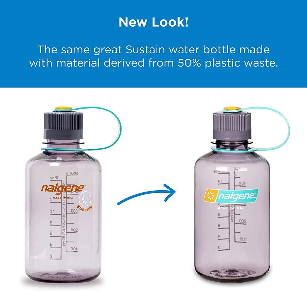 Nalgene Sustain 16 oz. Narrow Mouth Water Bottle - Cornflower Blue 0W2J