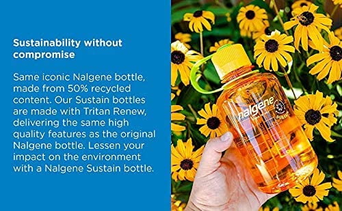Nalgene Sustain 16 oz. Narrow Mouth Water Bottle - Cornflower Blue 0W2J