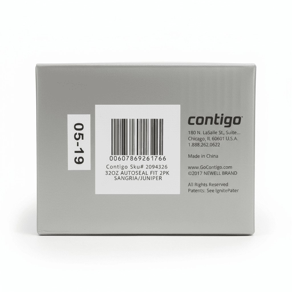Contigo 32oz AutoSeal Fit Water Bottle 2-Pack Sangria Juniper New Damaged Box HNFL