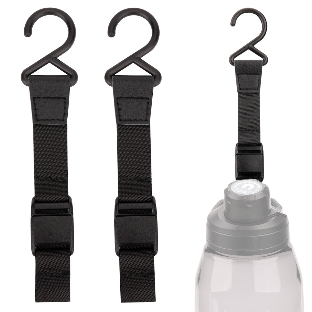 Linkidea 2 Pack Fence Hooks for Sport Water Bottle, Compatible with CamelBak Chute Mag Steel/Tritan 20/24/25/32/40/50oz, S Shaped Hook Hanger Magnetic Buckle for Outdoor Sports Camping 7RWX