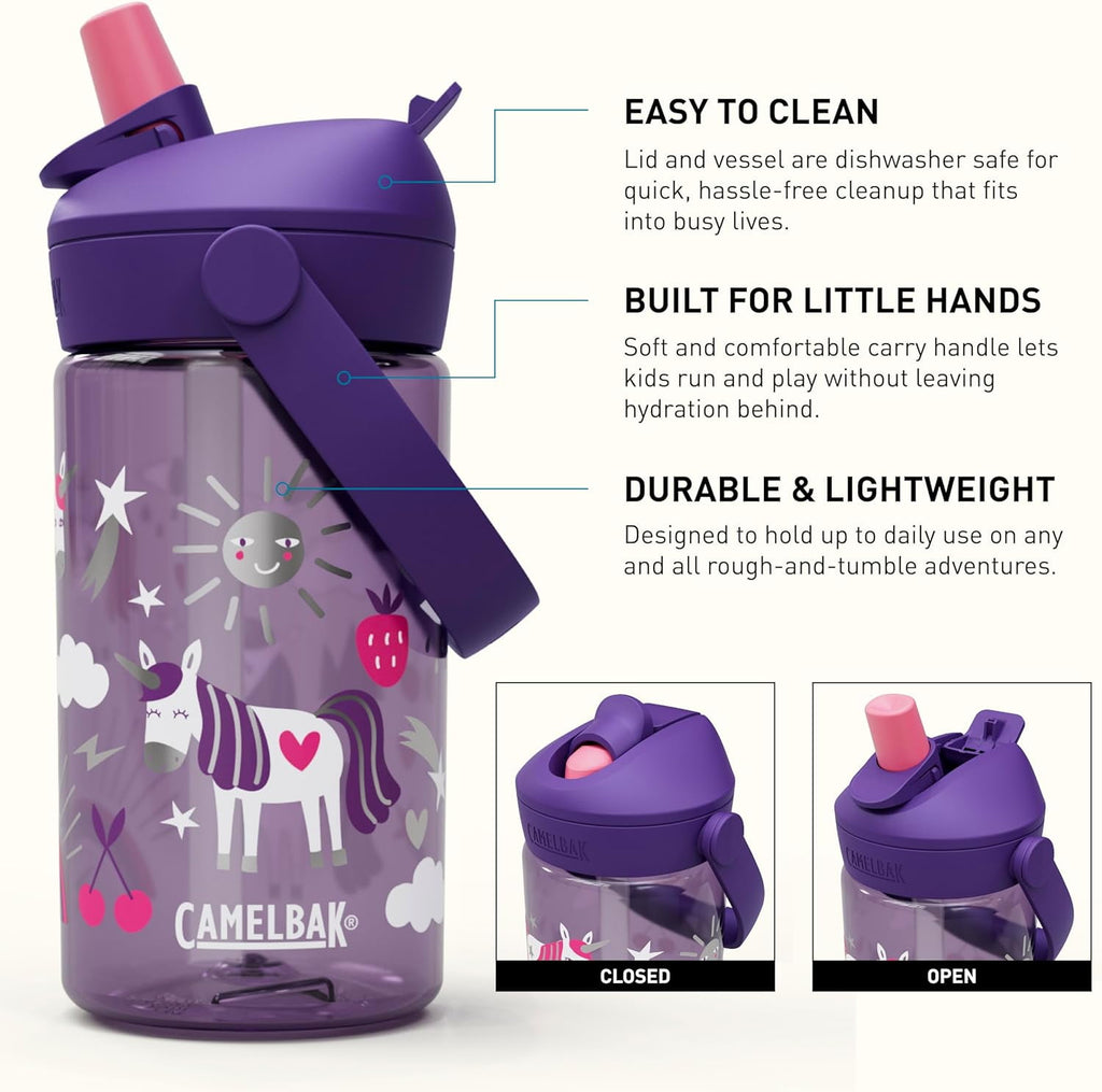 Camelbak Thrive™ Flip Straw Kids 14oz Bottle, Unicorn Party 9MCN