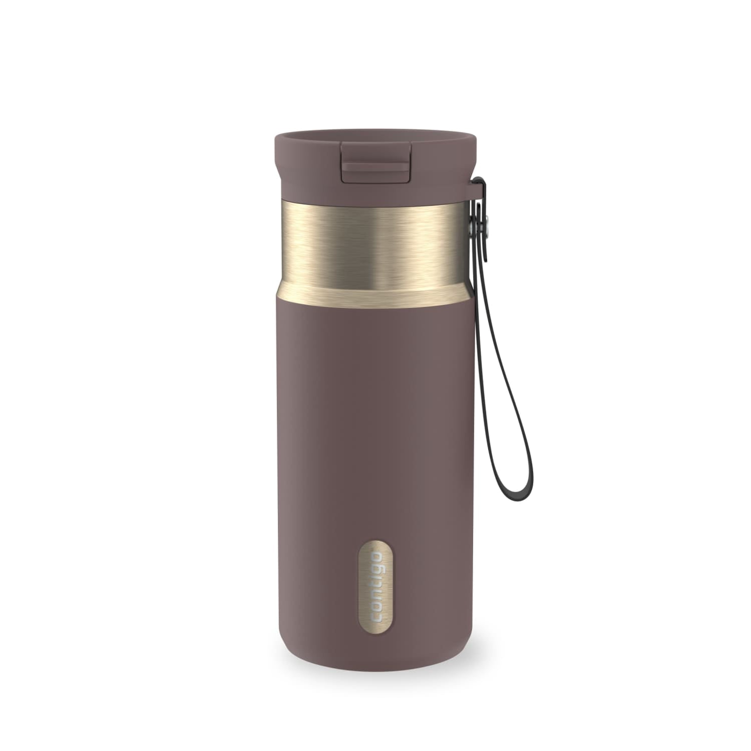 Contigo SnapSeal 16 oz Leakproof Stainless Steel Water Bottle with Carrying Strap VQKF