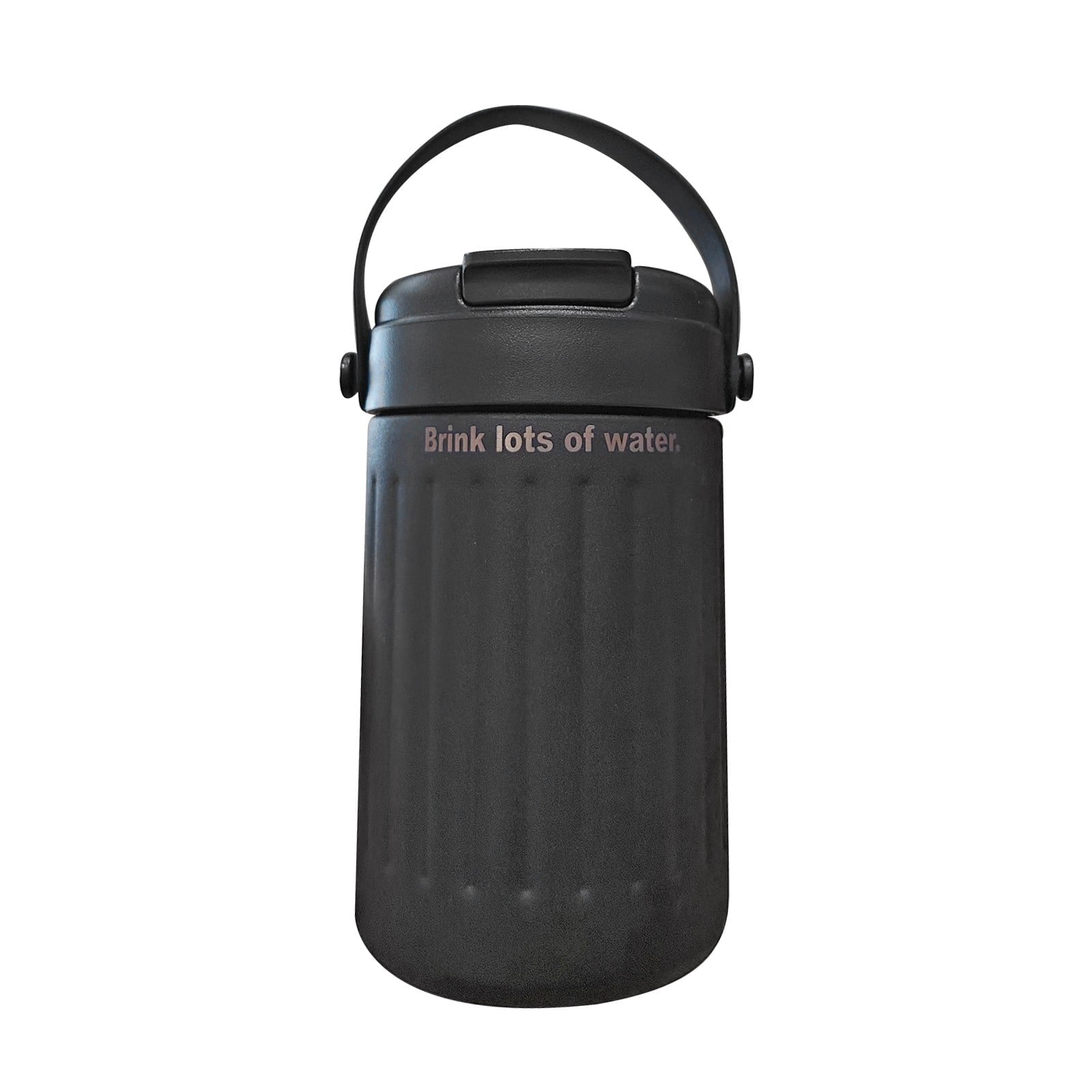 BinKFF Simple Modern Travel Coffee Mug, Insulated Coffee Tumblers with Lid, Double Walled Iced Travel Coffee Mug for Woman and Man Stainless Steel Tumbler with Handle 5QU3