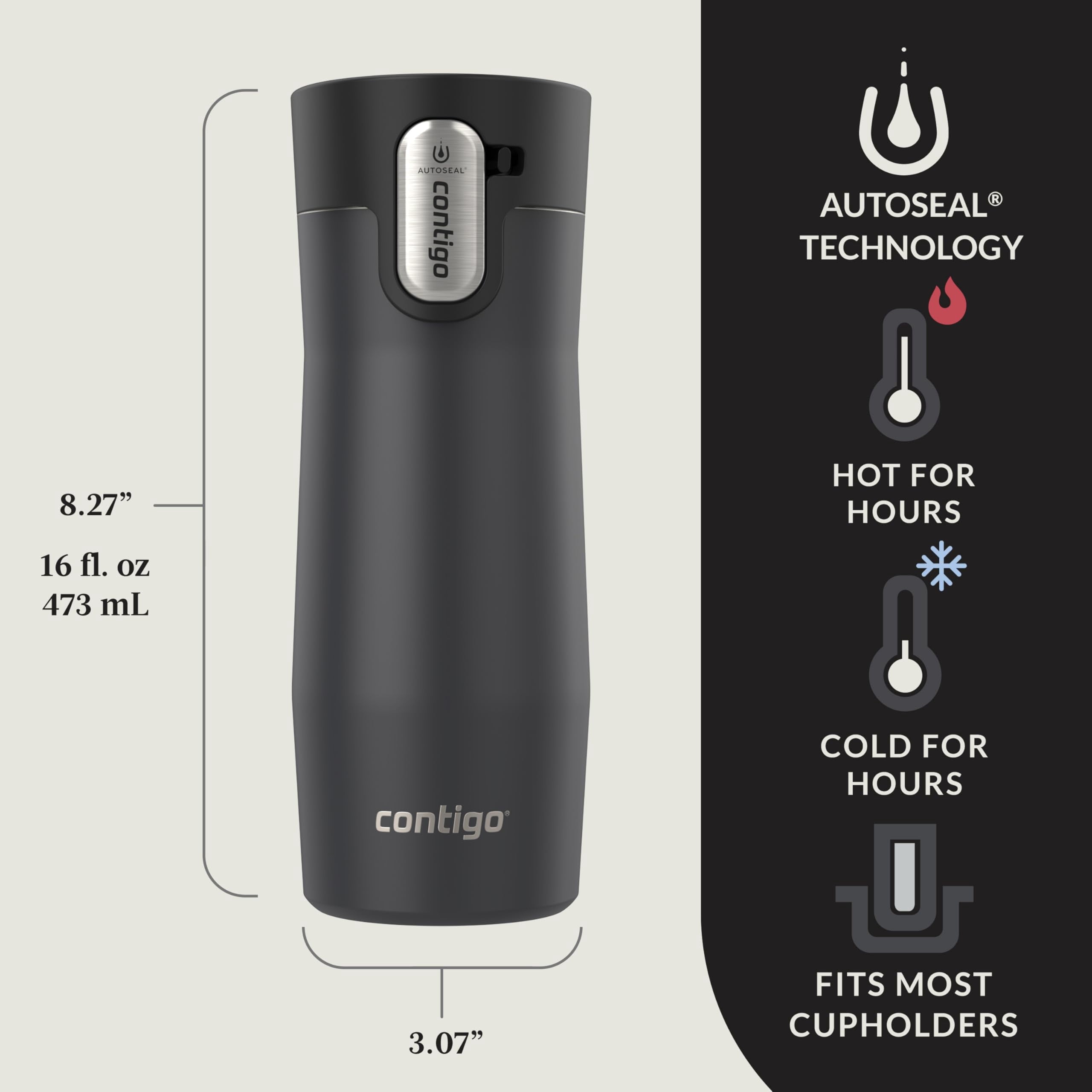 Autoseal West Loop Vacuum-insulated Stainless Steel Travel Mug With Easy-clean Lid 20 Oz Sake LNP4