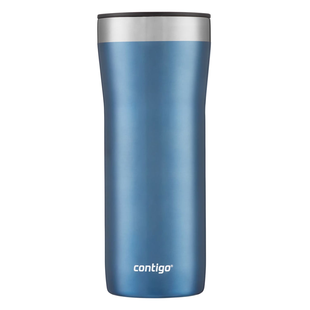 Contigo Streeterville Stainless Steel Tumbler with Plastic Straw and Splash-Proof Lid, Licorice, 32 fl. oz 4MEA