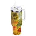 30 oz Insulated Stainless Steel Tumbler Double Wall Stainless Steel Tumbler with 2-Way Drinking Various Shades Autumn Leaves AWPF