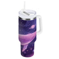 30 oz Insulated Stainless Steel Tumbler Double Wall Stainless Steel Tumbler with 2-Way Drinking Whale in Space JX8T