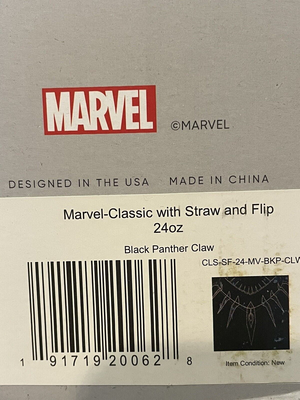 Simple Modern Insulated Black Panther 24oz  Tumbler W/Flip Lid and Straw Lid 4R5T