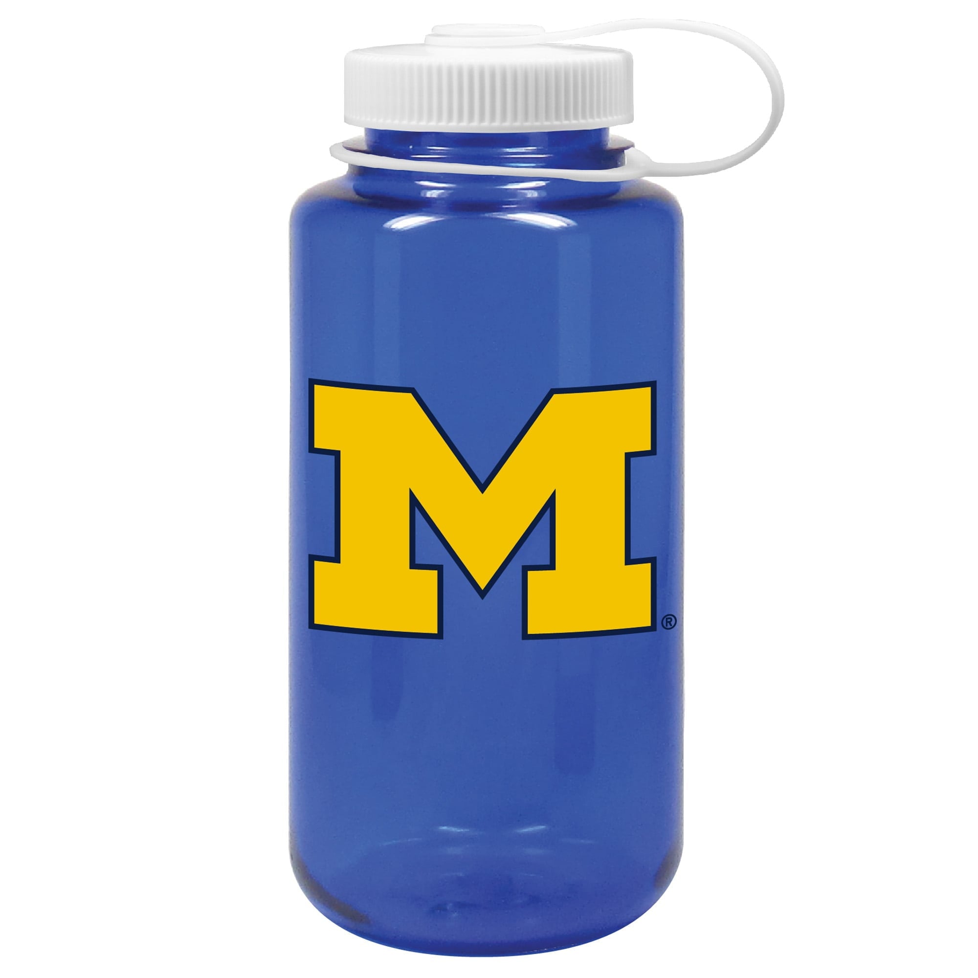 Navy Michigan Wolverines 32oz. Nalgene Sustainable Wide Mouth Water Bottle VW8S